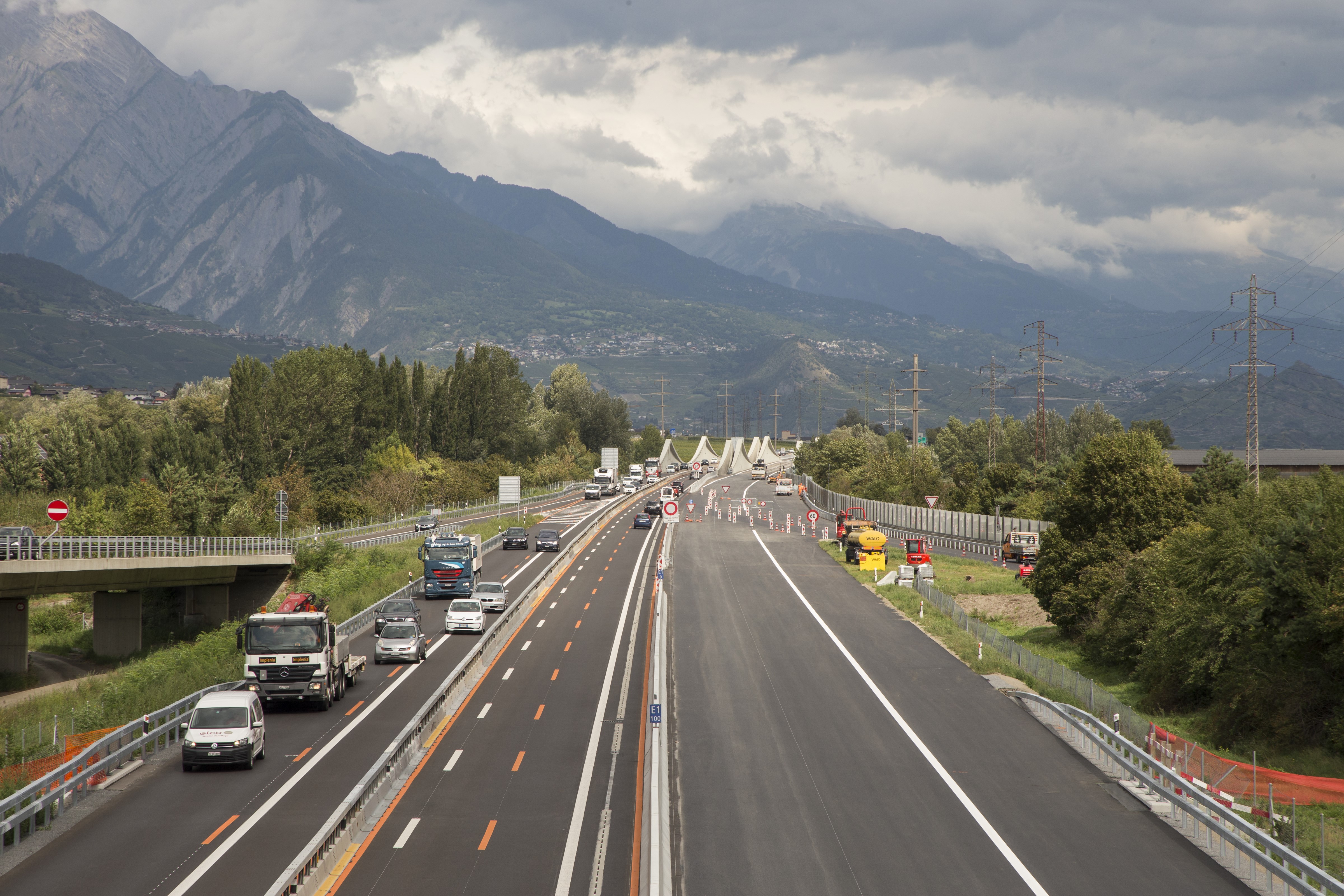 Les travaux sur l'A9 entre Saxon et Riddes sont bientôt terminés